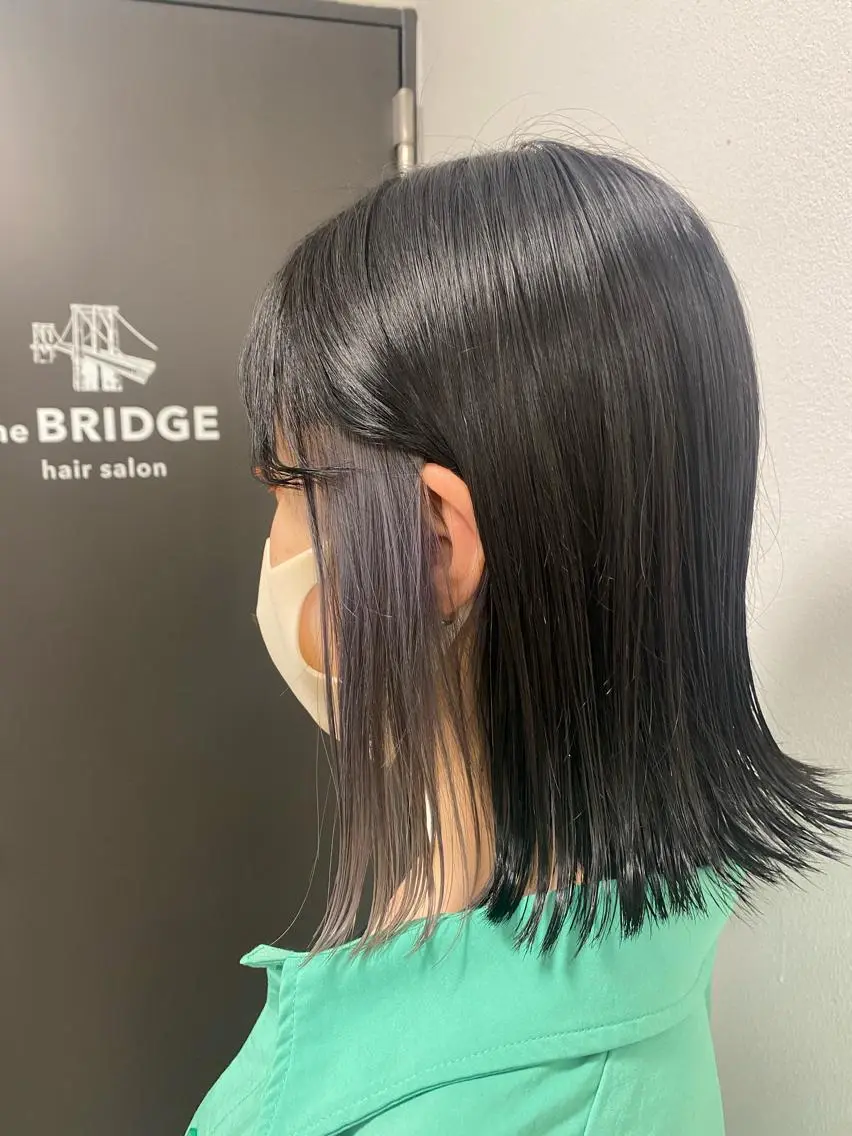 ミディアム カラー ブリーチ インナーカラー the BRIDGE 加藤みのりのヘアスタイル