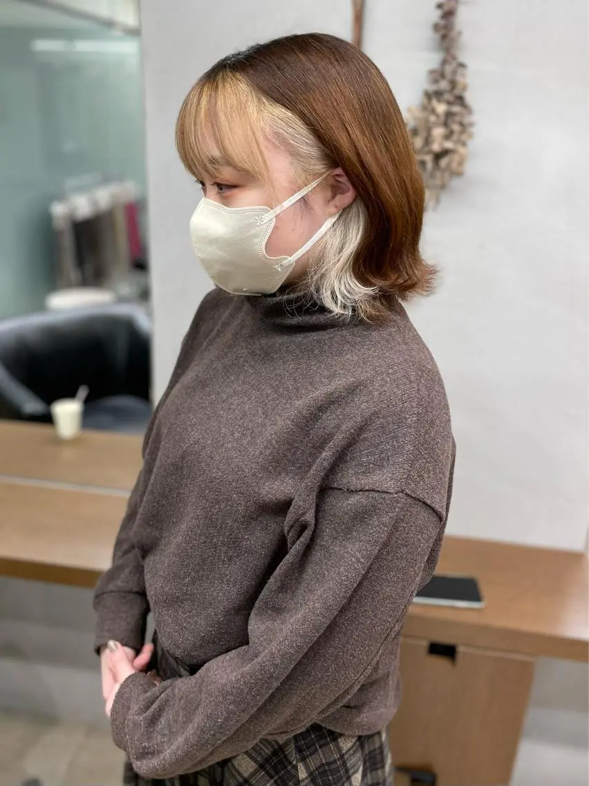 カラー yasuハイトーン/ デザインカラーのヘアスタイル