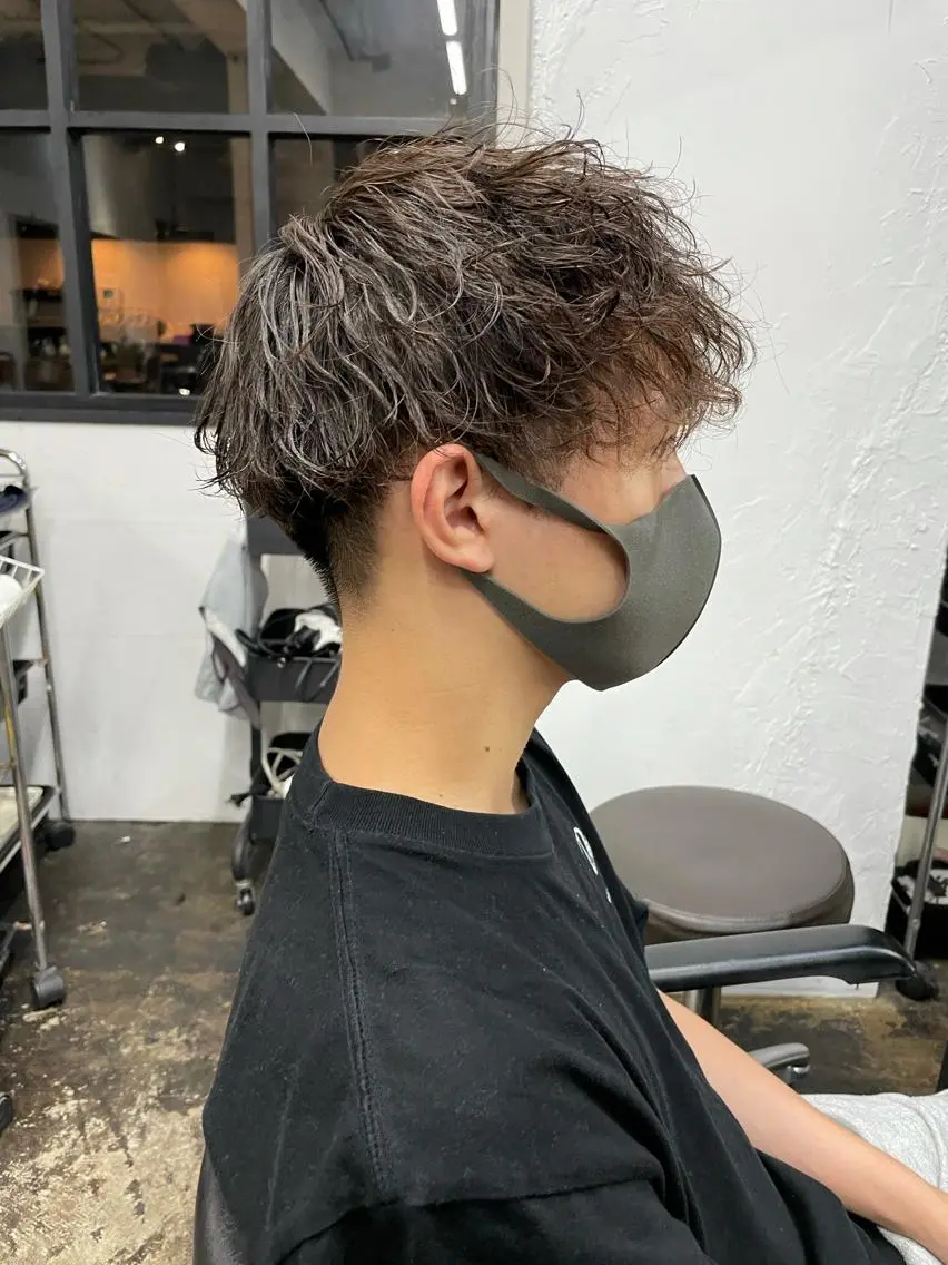 ショート パーマ メンズ メンズパーマ メンズ特化ryoのヘアスタイル