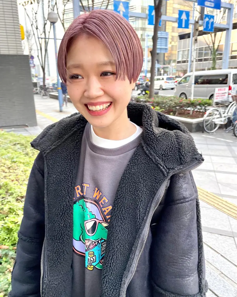 ショート カラー パーマ ヘアアレンジ メンズ キッズ ネイル マツエク・マツパ アイブロウ ホワイト カット ヘアカラー トリートメント tatsumi/ボブ ウルフ/レイヤーのヘアスタイル