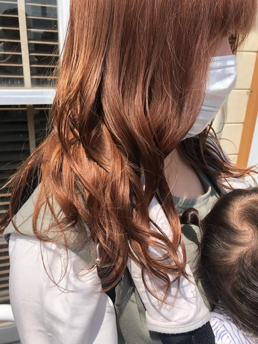 セミロング カラー パーマ ヘアアレンジ ❣️倉敷❣️美髪 カラー能登一成のヘアスタイル