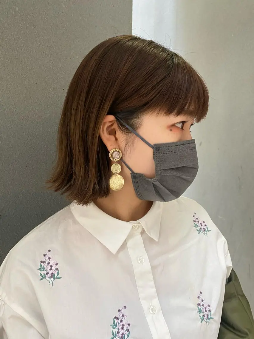 ショート ボブ Yuki☺︎パーマ レイヤーカットのヘアスタイル