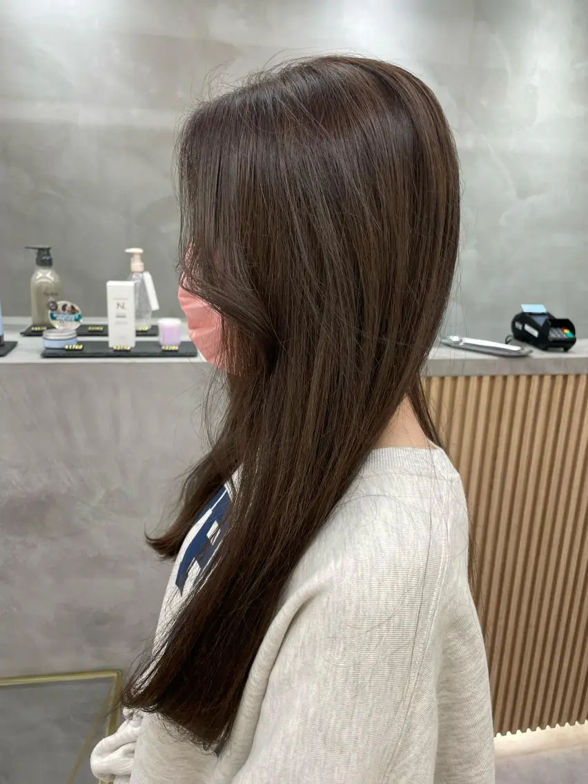 ロング レイヤー縮毛矯正 ささきすずね💗のヘアスタイル