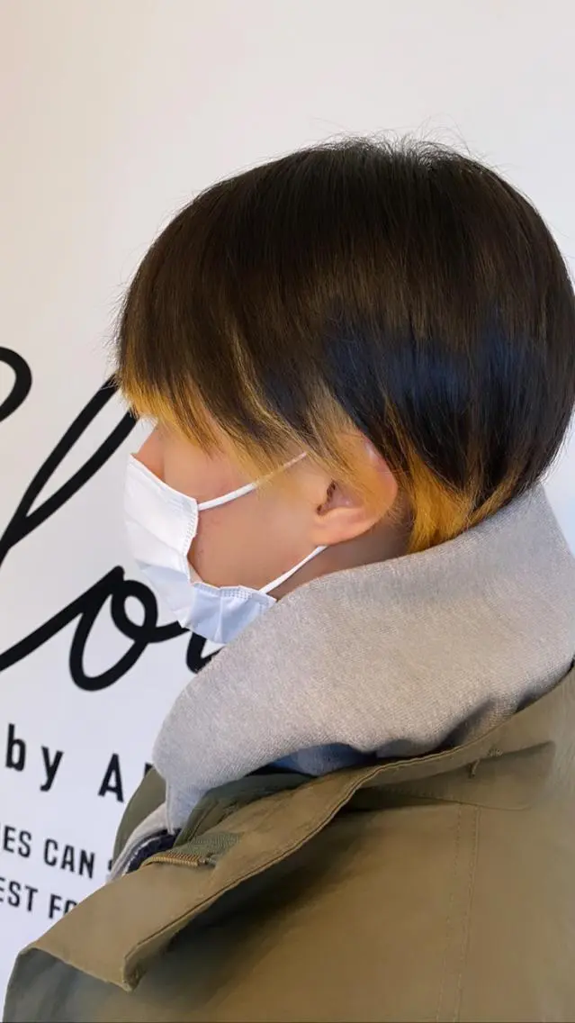 ショート カット ヘアカラー トリートメント glowm店長 加藤翔太のヘアスタイル