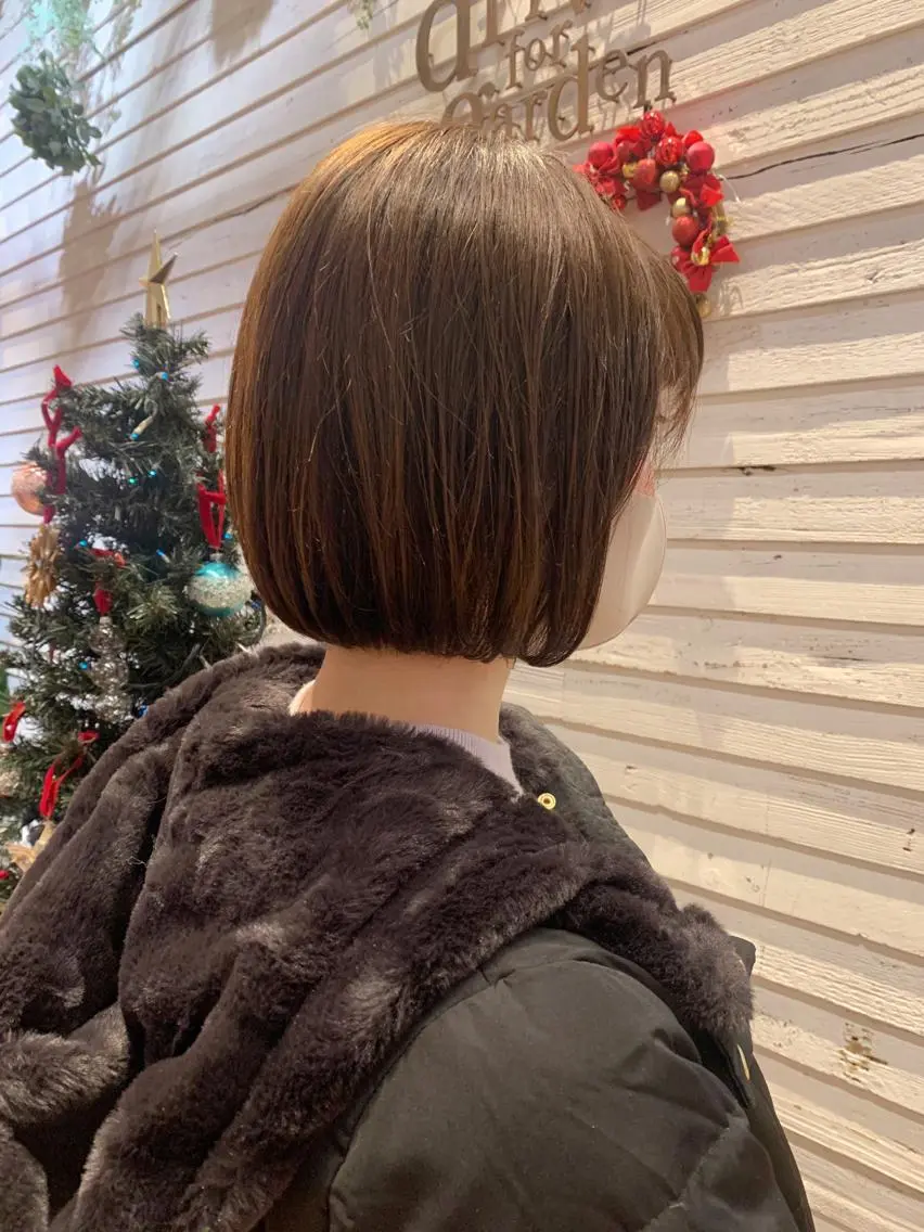 ショート カラー ベージュカラー ボブ 🌱小顔ヘア/ボブ ミディアム/双葉🌱のヘアスタイル