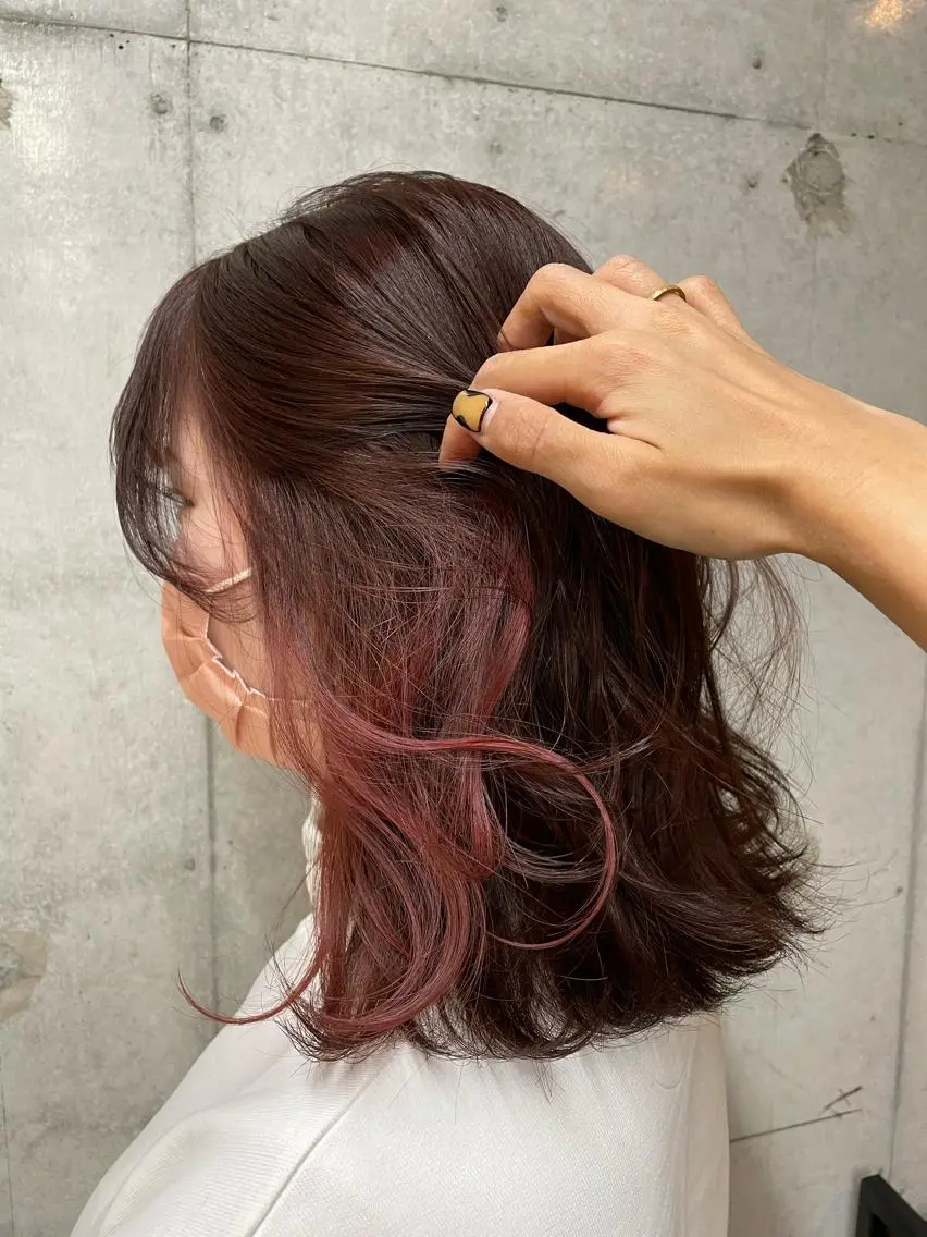 セミロング カラー 🎀ヘアセット/艶髪 /はやしほのか🎀のヘアスタイル