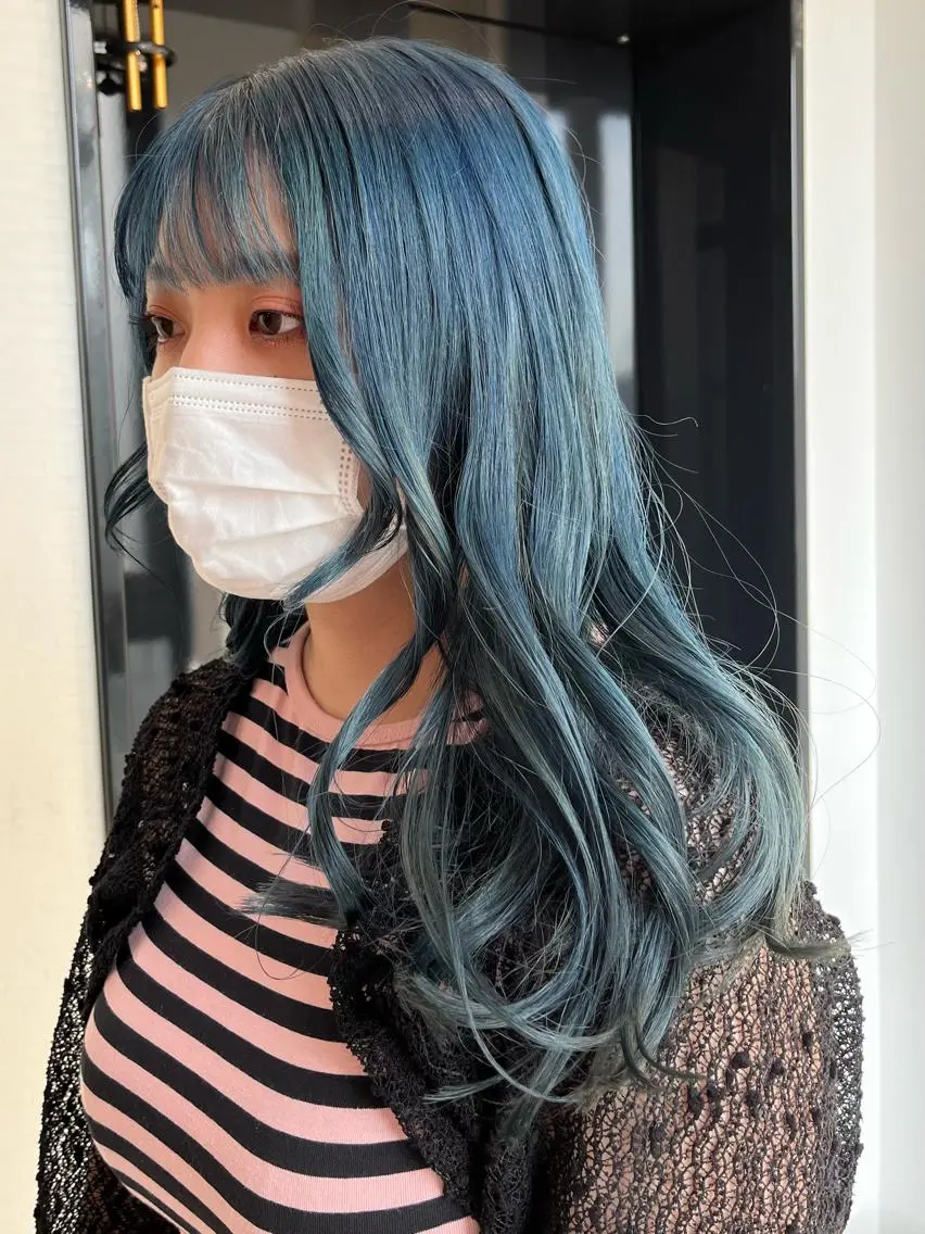 ロング カラー ヘアカラー&縮毛矯正 STAR☆RIVERのヘアスタイル