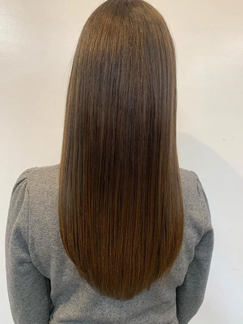ミディアム カラー ミディアムパーマ ブリーチ トリートメント トップ スタイリストのヘアスタイル