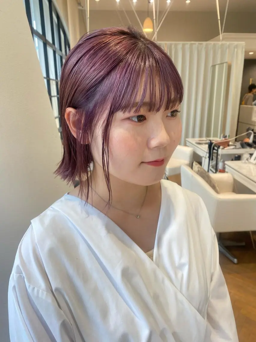 ショート カラー ブリーチ 増井 彩乃のヘアスタイル