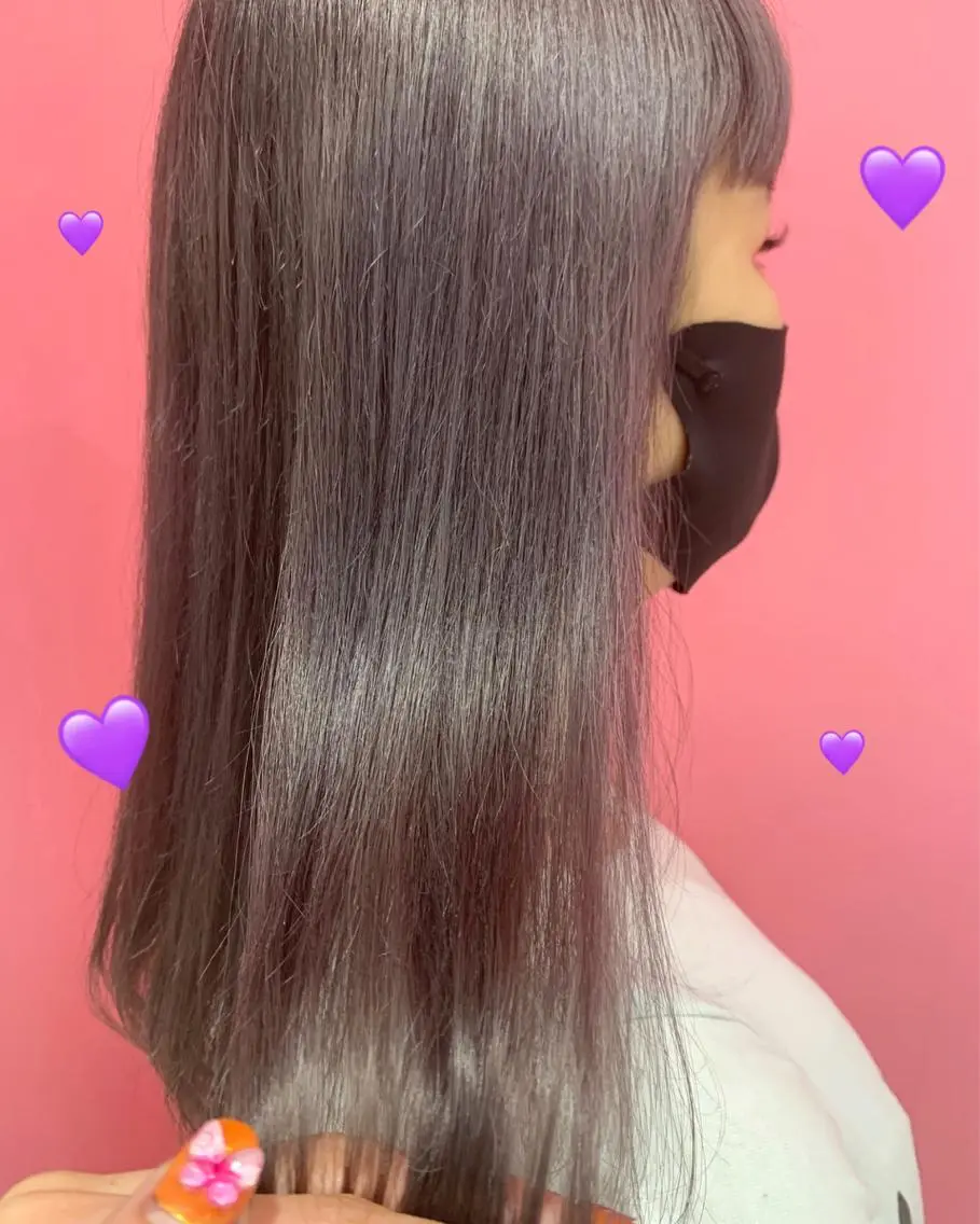 ロング カラー ブリーチ ダブルカラー グラデーションカラー グレージュ インナーカラー ヘアカラー トリートメント 新宿駅近♡個室 ♡関口三都季🌜のヘアスタイル