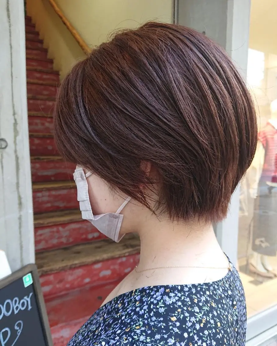 ショート カラー ショートヘア 「sumi」 AMIのヘアスタイル