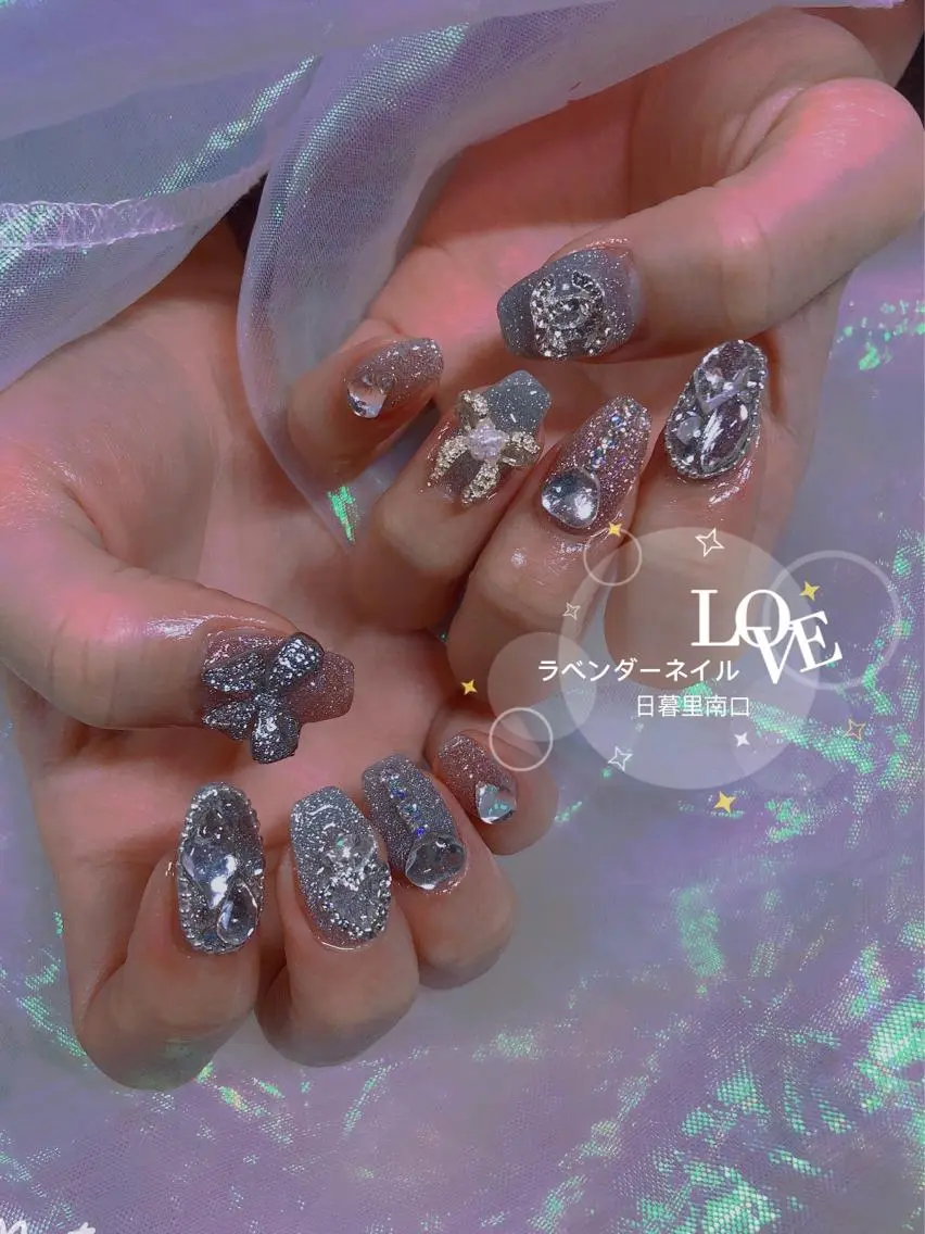 ネイル ラベンダー💖日暮里 ルル💖ネイルのネイルデザイン