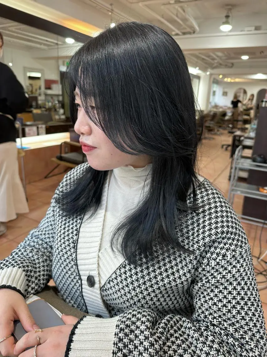 セミロング カラー カット ヘアカラー トリートメント 💎透明感カラー 松本ミキ💎のその他イメージ