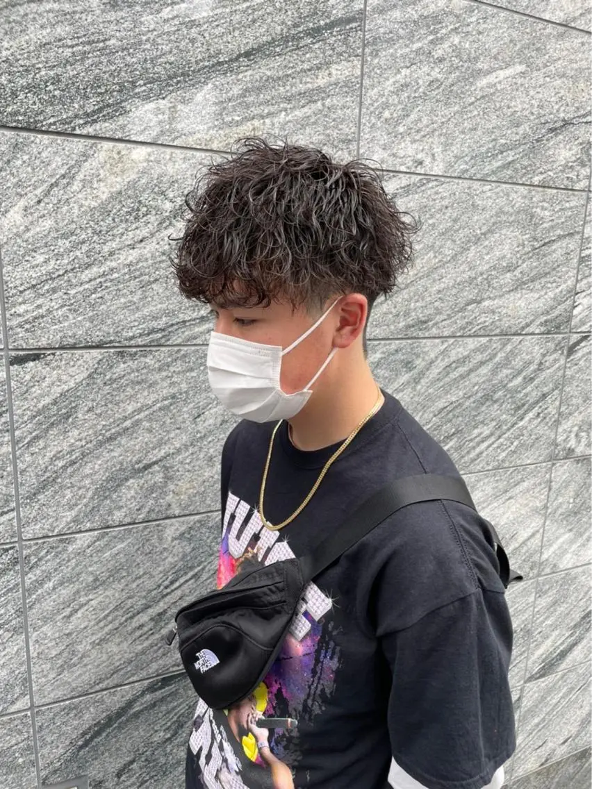 ショート カラー パーマ 【メンズ特化】 笹目純のヘアスタイル