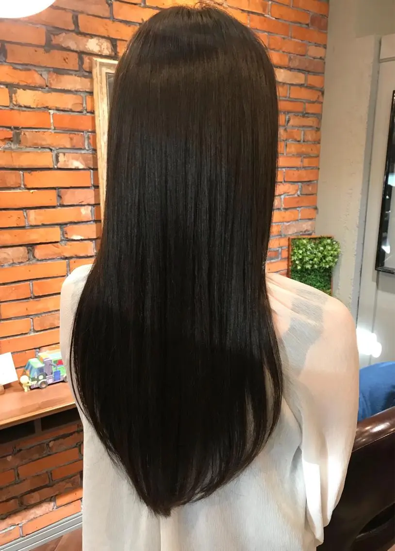 ロング 髪質改善 カット 縮毛矯正 トリートメント 川村 政輝のヘアスタイル