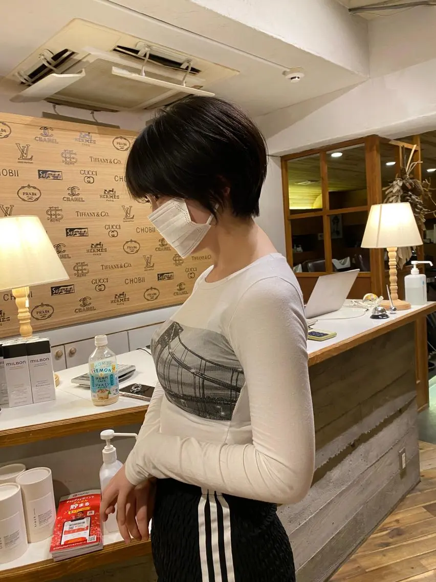 ショート くびれヘア ショートヘア 吉田 光佑のヘアスタイル