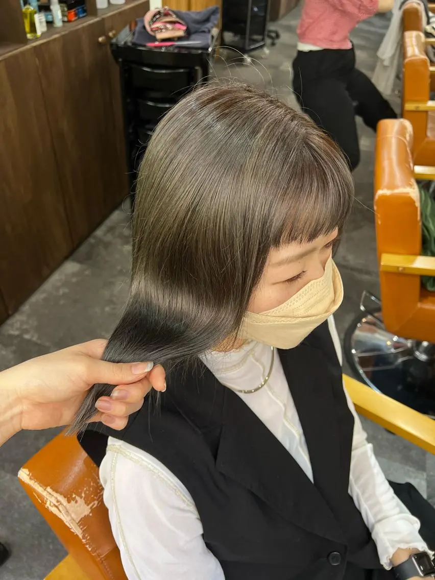 ミディアム カラー ヘアカラー トリートメント 上質髪🪐 AIRI🪷‧₊˚のヘアスタイル