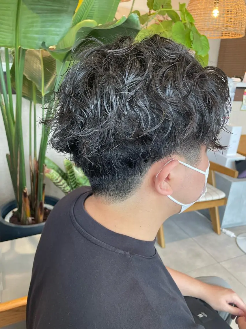 パーマ メンズ メンズパーマ 波巻きパーマ 高木 櫻のヘアスタイル