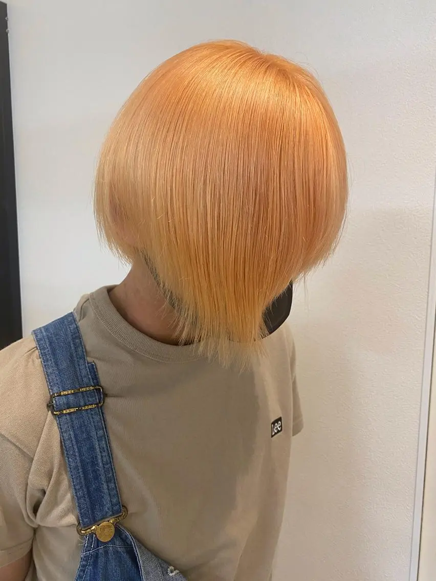 ショート カラー カット パーマ Gain池下 レディースのヘアスタイル