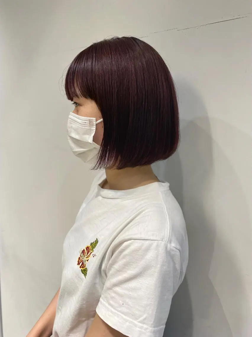 ショート カラー 透明感カラー/似合わ せカット/大島実加永のヘアスタイル