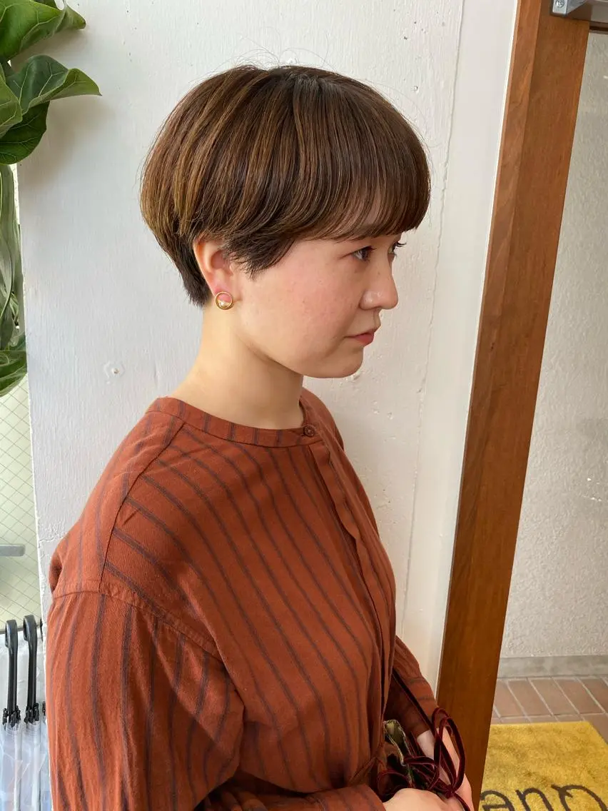 ミディアム カラー 🟩白髪ぼかし ショート/大司のヘアスタイル