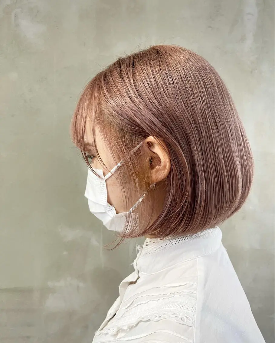 ミディアム カラー ハッシュカット/ハイ トーン/HIROKIのヘアスタイル