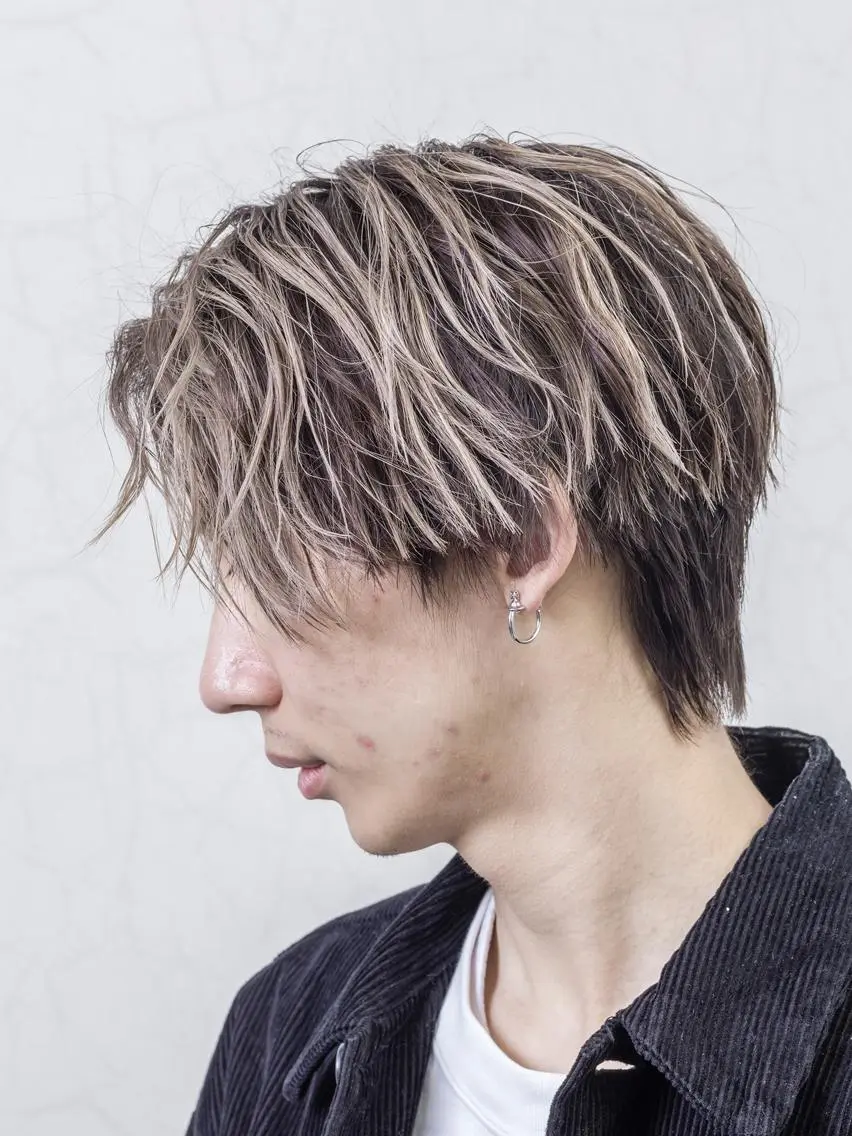 ショート カラー メンズ 💈メンズパーマ &メッシュ南谷💈のヘアスタイル