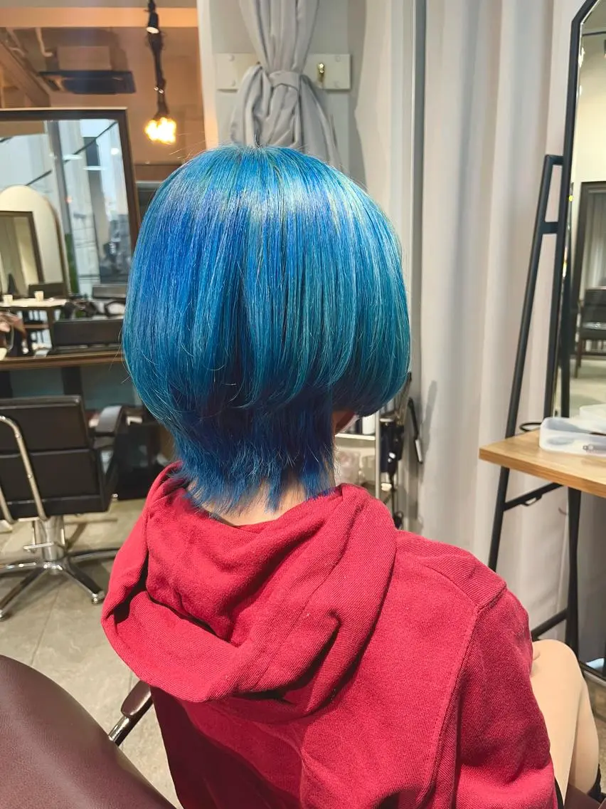 ショート カラー ヘアカラー トリートメント ヘアセット 🎀透明感 カラー🎀ミズキのヘアスタイル