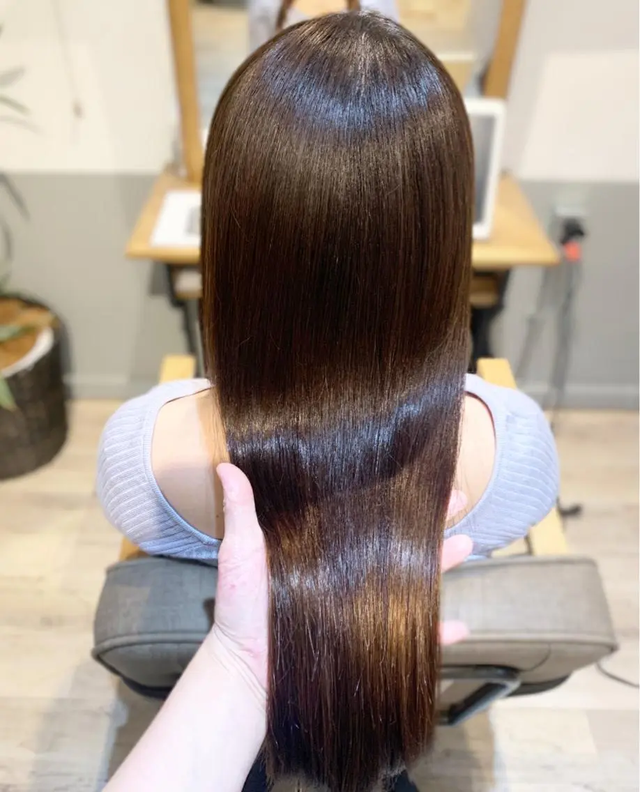 ロング 縮毛矯正 カット 縮毛矯正 O maikoのヘアスタイル