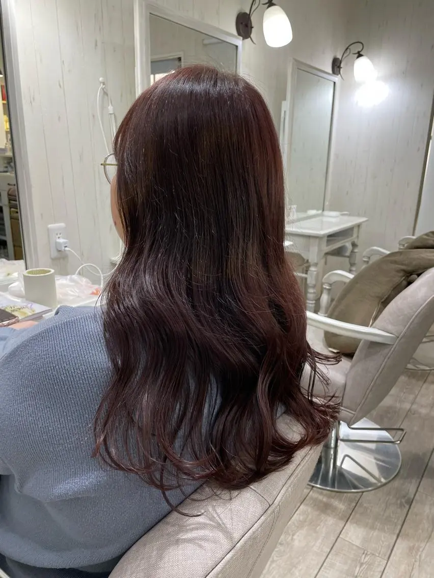 ロング ネモトメイナ🌿 今月末で退職しますのヘアスタイル