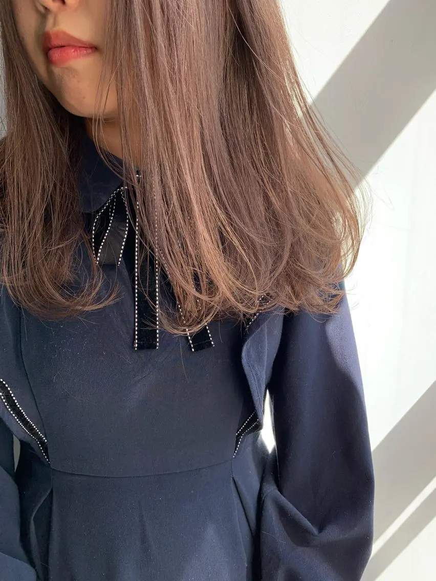 ロング カラー カット ヘアカラー トリートメント ヘアセット 怪我のため6月末 復帰予定田中瑞希🍃のヘアスタイル