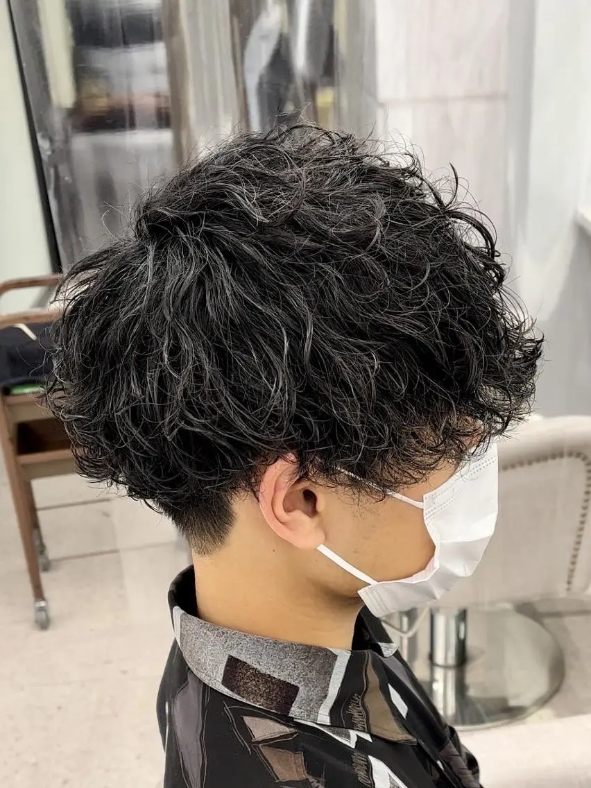 メンズ 🍐シャドウパーマ メンズ特化/守岡🍐のヘアスタイル