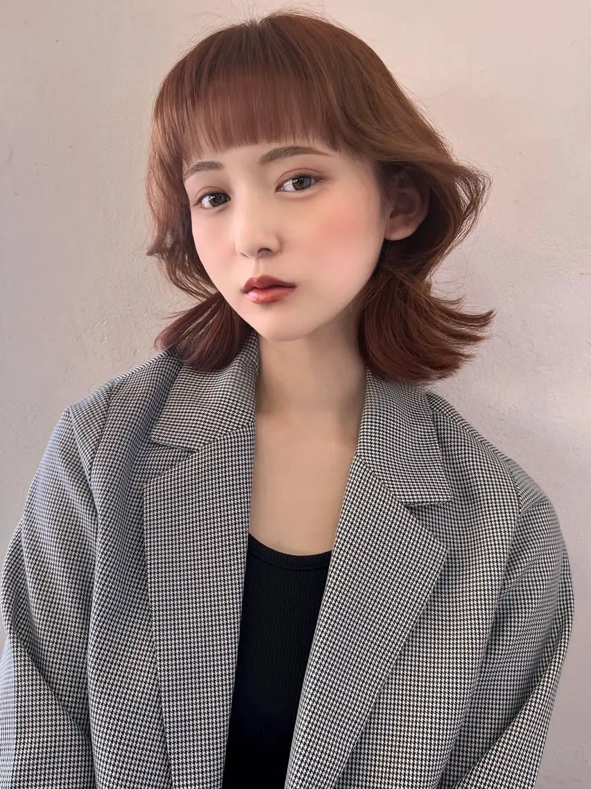 ミディアム くびれヘア レイヤーカット ✨️進藤ひかりのヘアスタイル