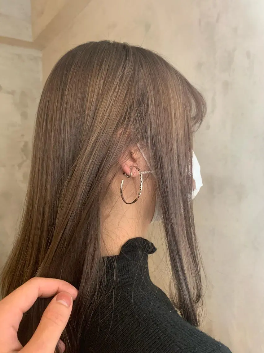 セミロング カラー ヘアアレンジ ヘアカラー トリートメント Sia中野新橋 『JUNYA』のヘアスタイル