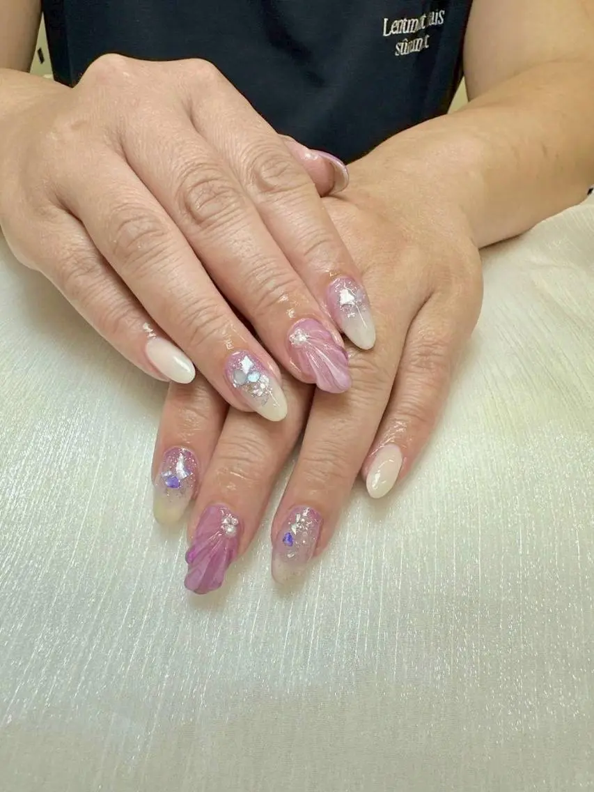 ネイル ジェルネイル マグネットネイル 持ち込み オフィスネイル パラジェル ハンドネイル Mihana Nails.*♡のネイルデザイン