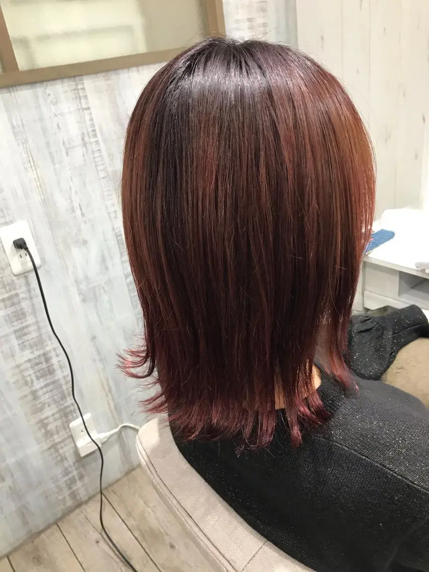 ミディアム ネモトメイナ🌿 今月末で退職しますのヘアスタイル