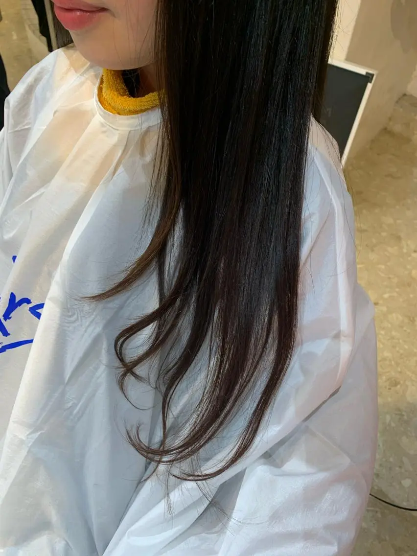 ロング 似合わせカット カット うしだ かおるのヘアスタイル