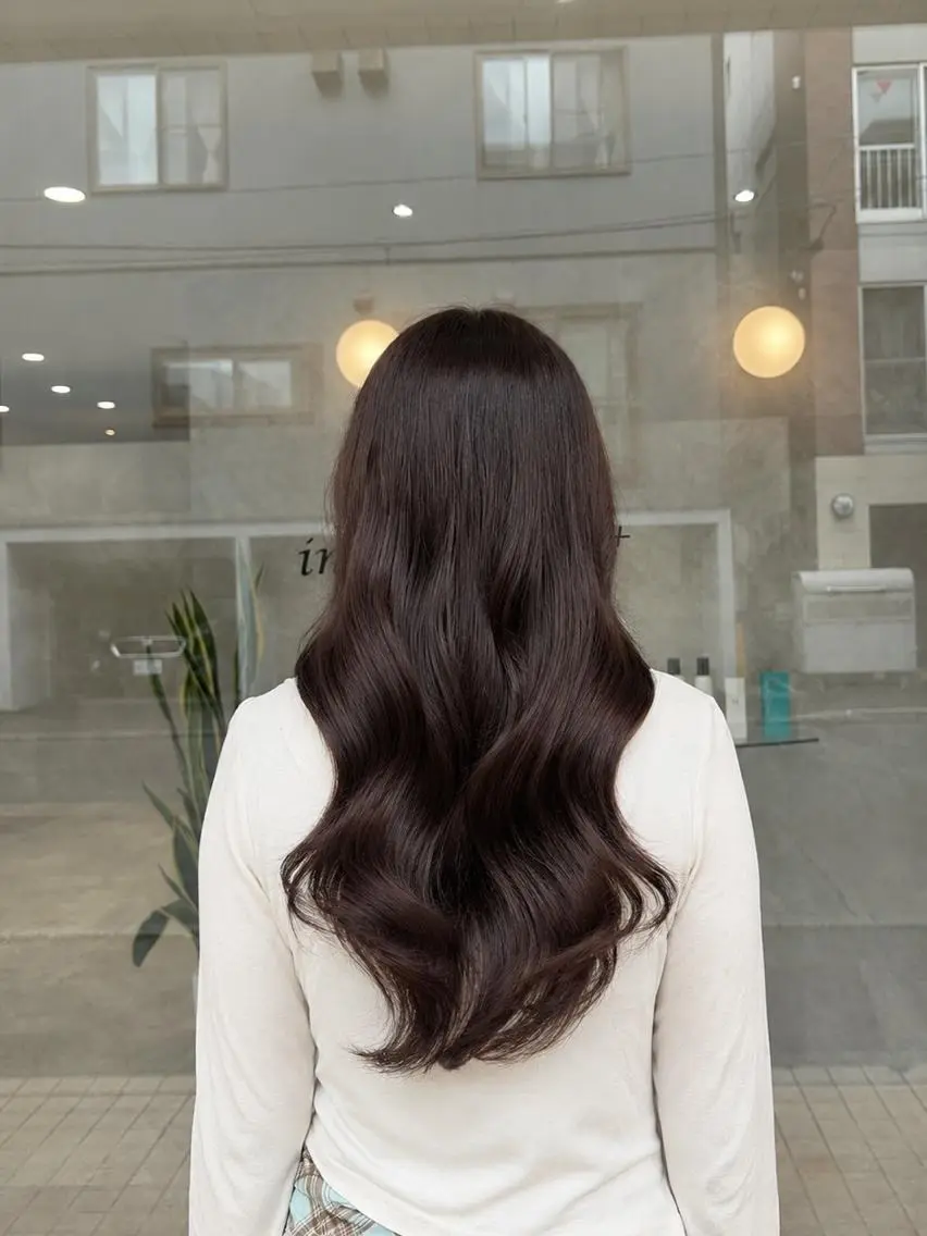 カラー ブリーチ 透明感カラー ラベンダーカラー 韓国ヘアケアブリーチ 莉奈のヘアスタイル
