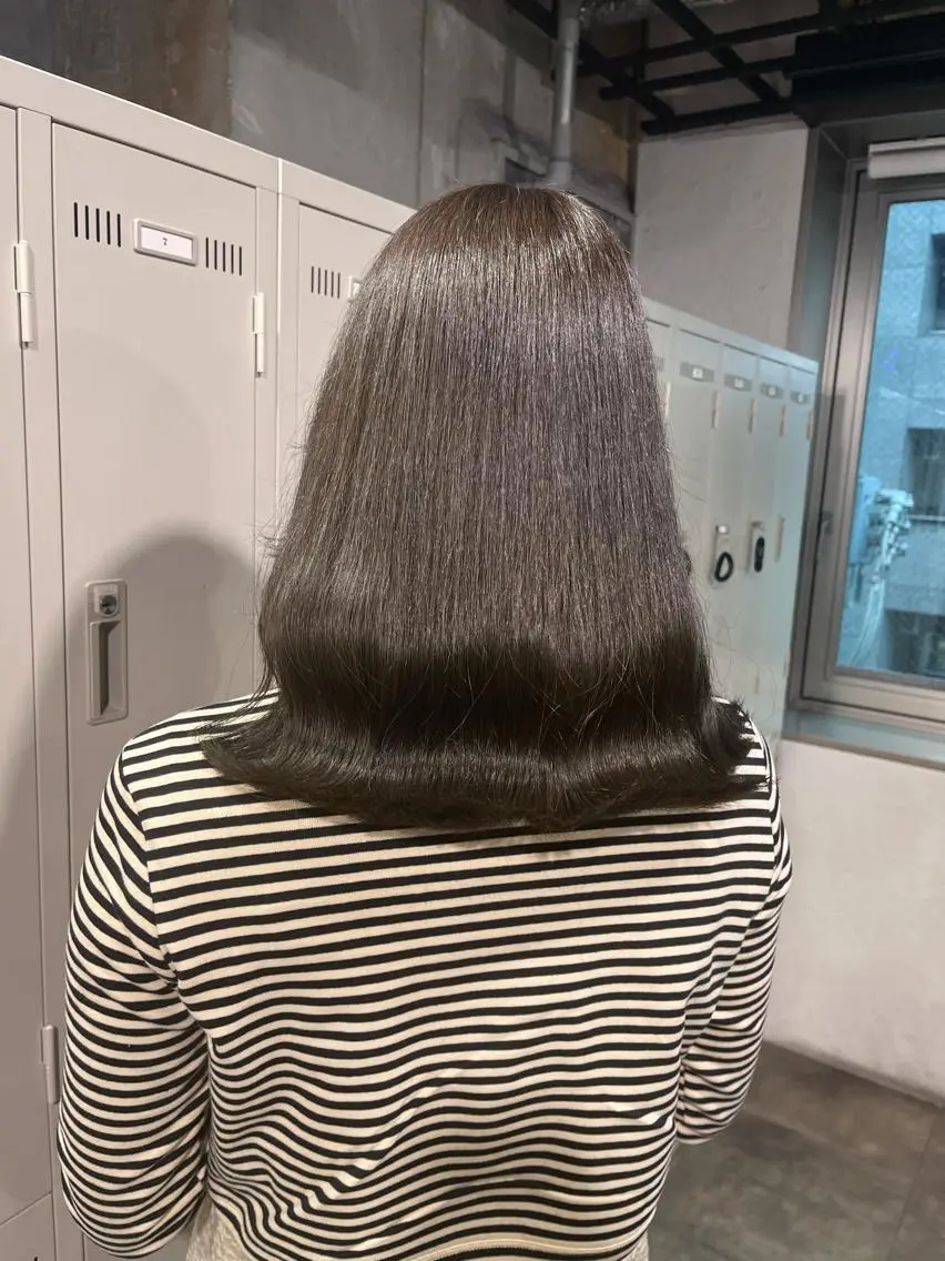 セミロング カット ヘアカラー トリートメント ヘッドスパ ヘアセット 🪞透明感カラー🫧 縮毛矯正🥇かずきのヘアスタイル