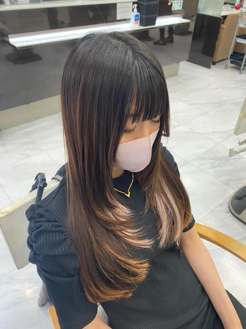 ロング レイヤーカット シャギー 目黒 碧人のヘアスタイル