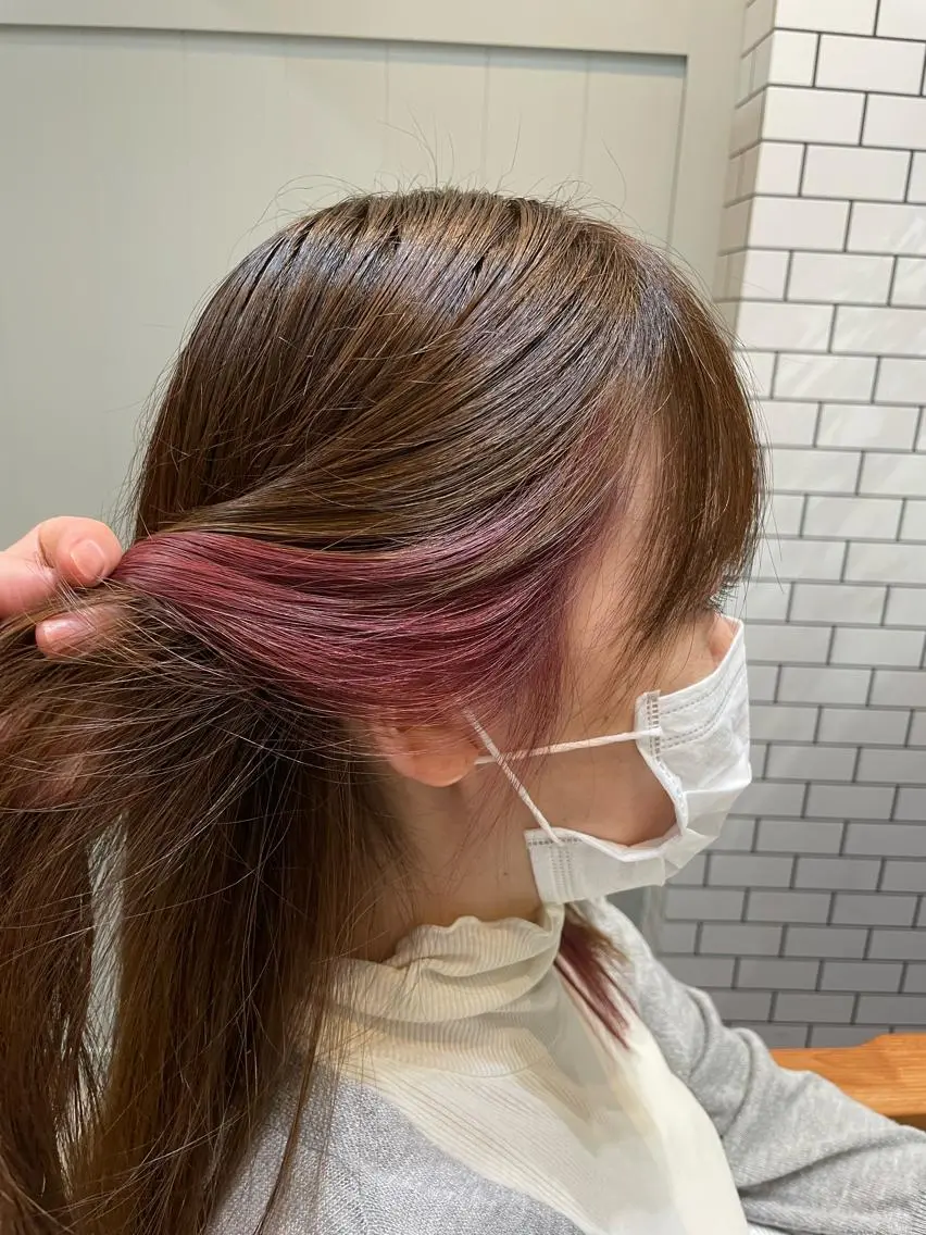 セミロング カラー セミロングパーマ バレイヤージュ ブリーチ ケアブリーチ ダブルカラー ✨ハイトーン✨ダブル カラー✨シバサキのヘアスタイル