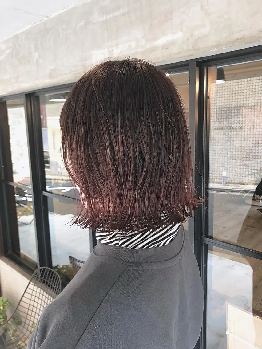 ミディアム カラー ヘアアレンジ ブリーチ グラデーションカラー ハイライトカラー ピンクカラー ハイライト 後藤 雅貴のヘアスタイル