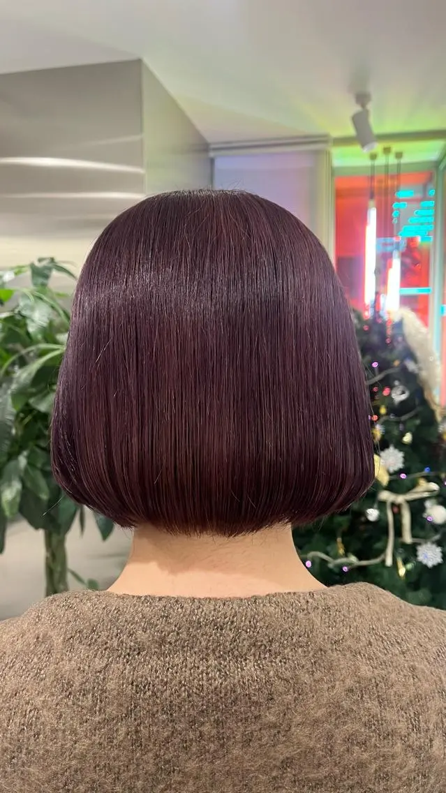 ショート カット ヘアカラー mai🤍縮毛酸性ス トレート/アイリストのヘアスタイル