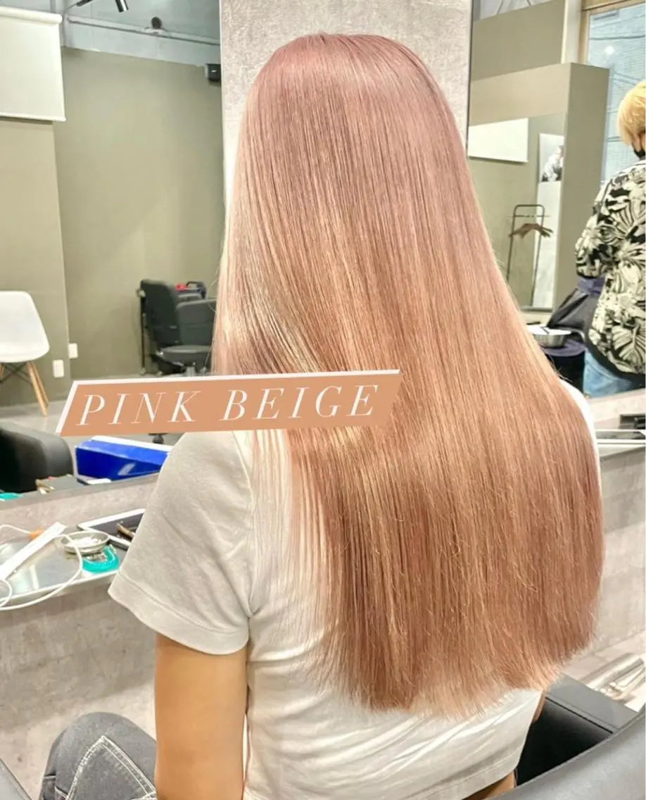 ロング 酸性ストレート 髪質改善のヘアスタイル