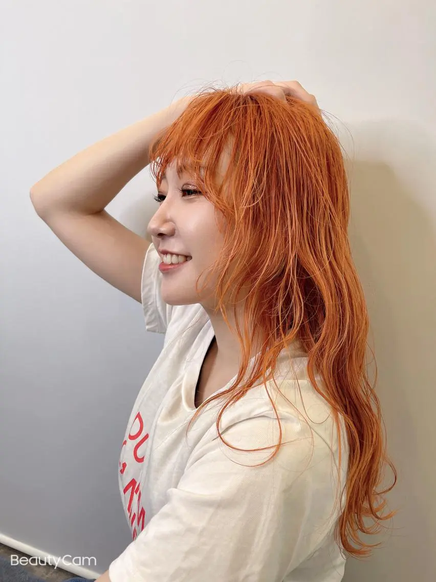 ロング トレンドパーマ 加藤菜月のヘアスタイル