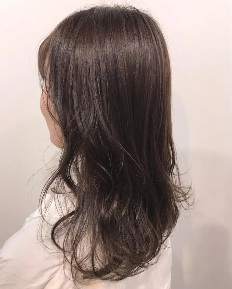 カラー アッシュ ベージュカラー レイヤー/大人ボブ 渡邉【日吉美容室】のヘアスタイル