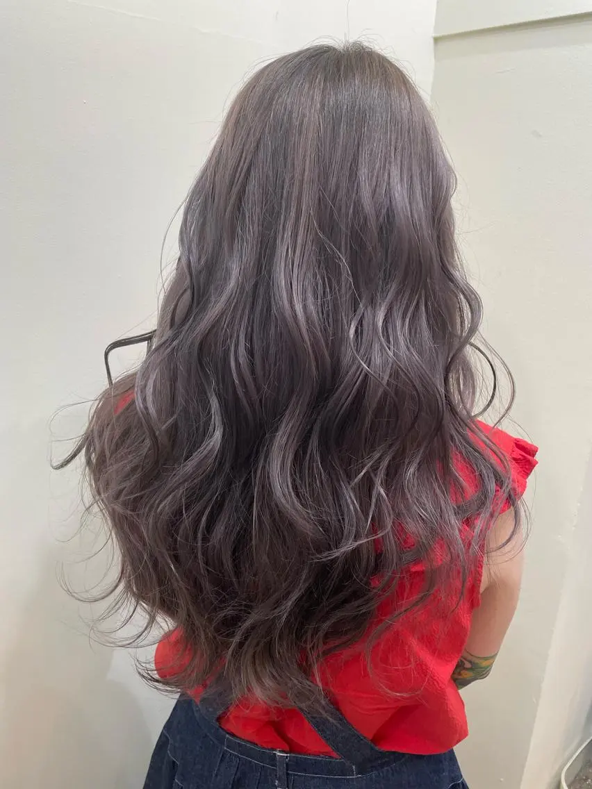 ロング カラー シールエクステ バレイヤージュ ブリーチ ケアブリーチ ダブルカラー WEST OLAND加藤圭介のヘアスタイル