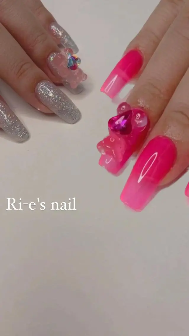 ネイル キラキラネイル ニュアンスネイル シンプルネイル Ri-e's nailのネイルデザイン