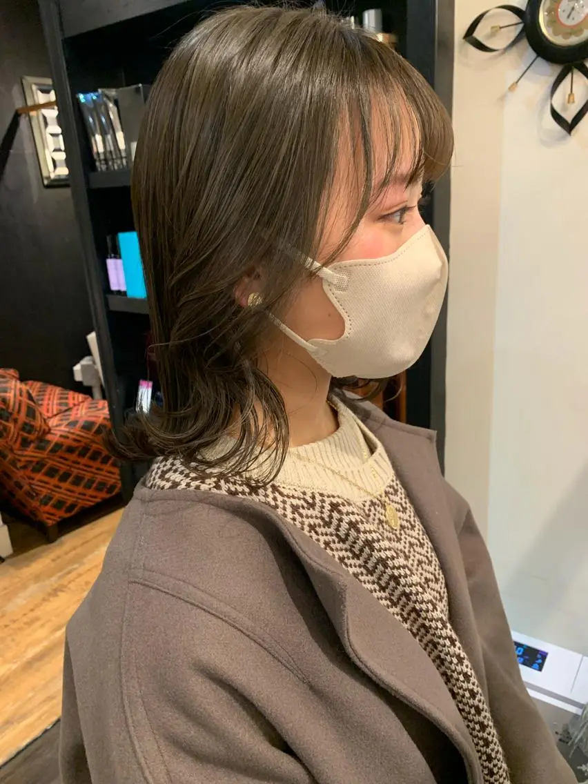 ミディアム 米川 沙妃のヘアスタイル