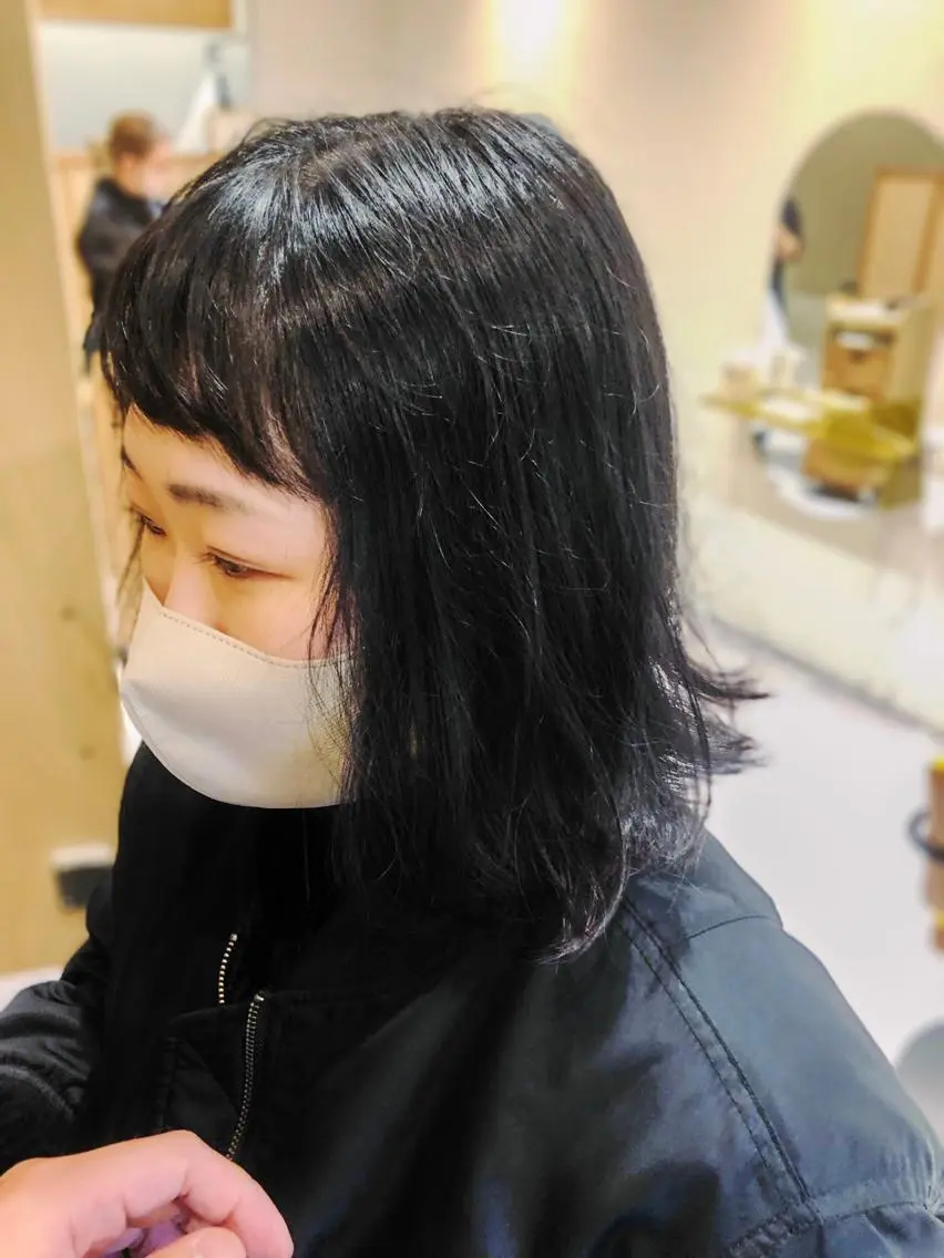 ショート ボブ 外ハネヘア カット CAFNE ✂︎のヘアスタイル